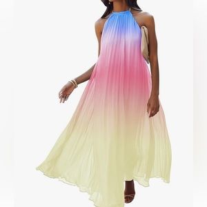 Forever 21 | Pleated maxi dress with high neck